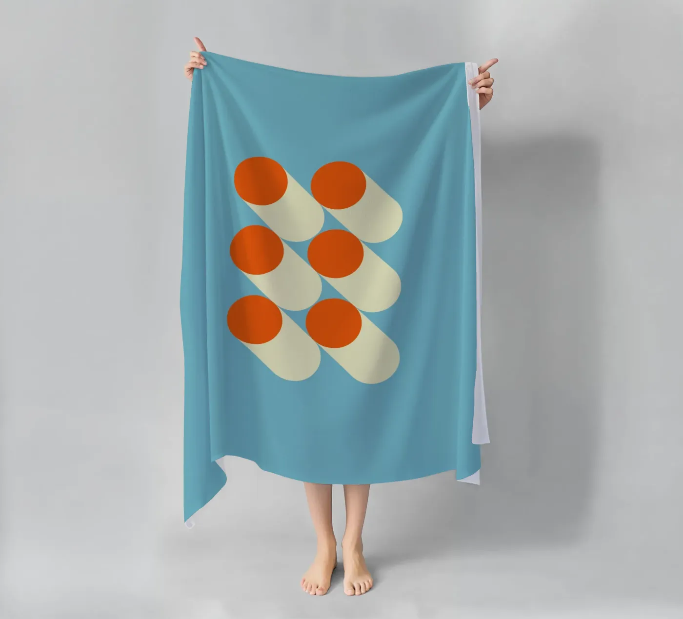 Retro geometric pattern telo mare da Whole©