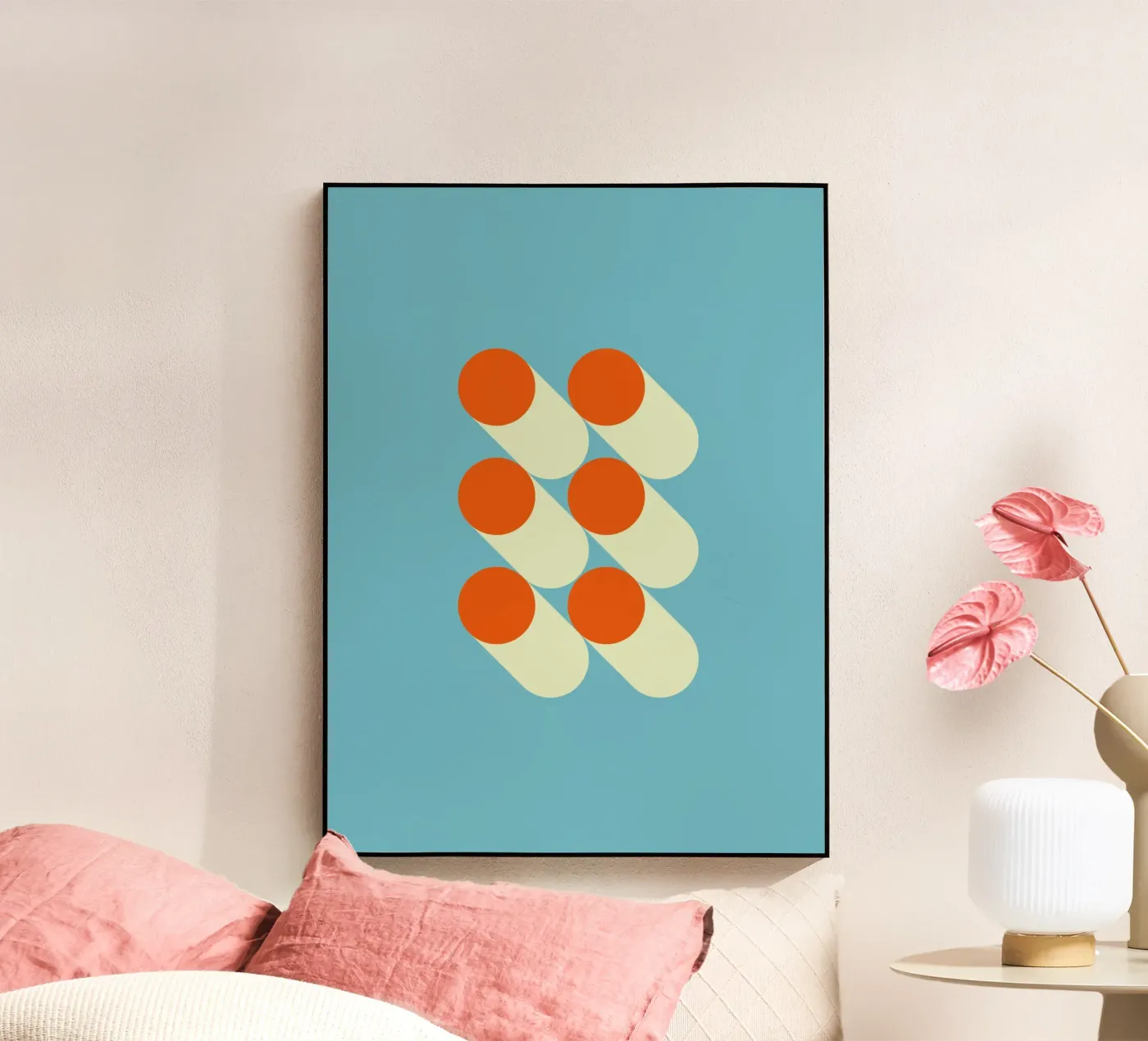 Motivo geometrico retrò plexiglass da Whole©