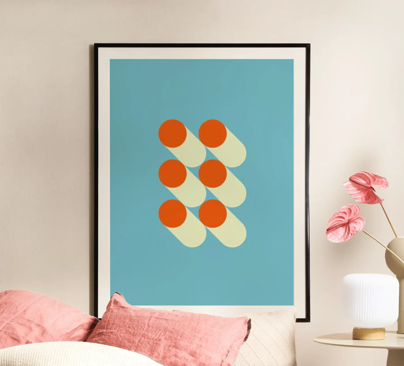 Retro geometric pattern poster da Whole©