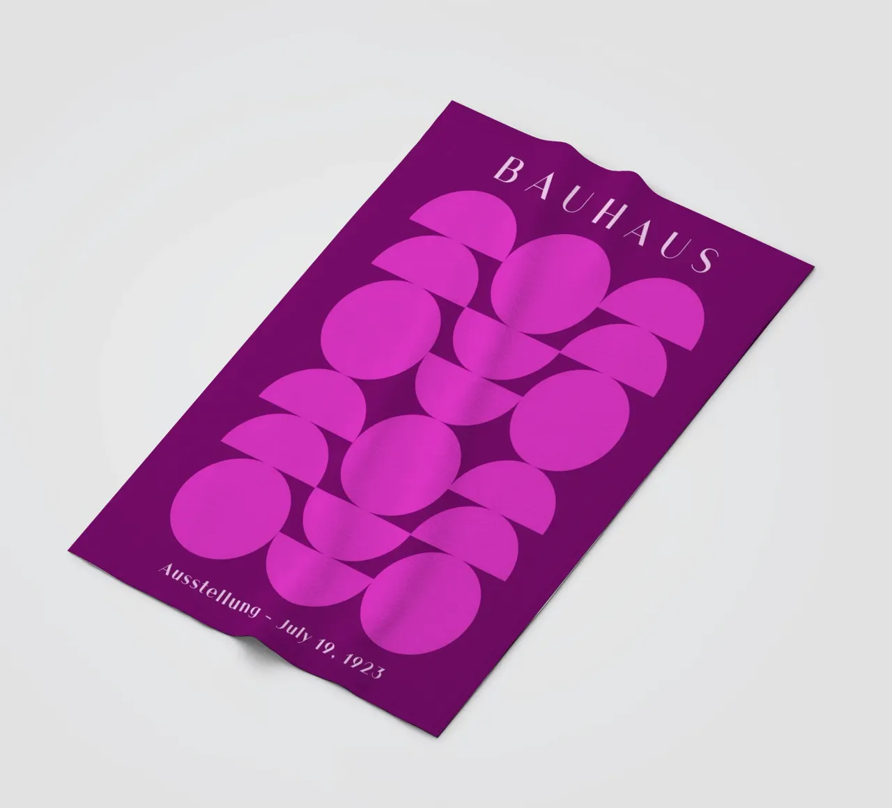 Bauhaus Geometry Poster fleece blanket by Whole©