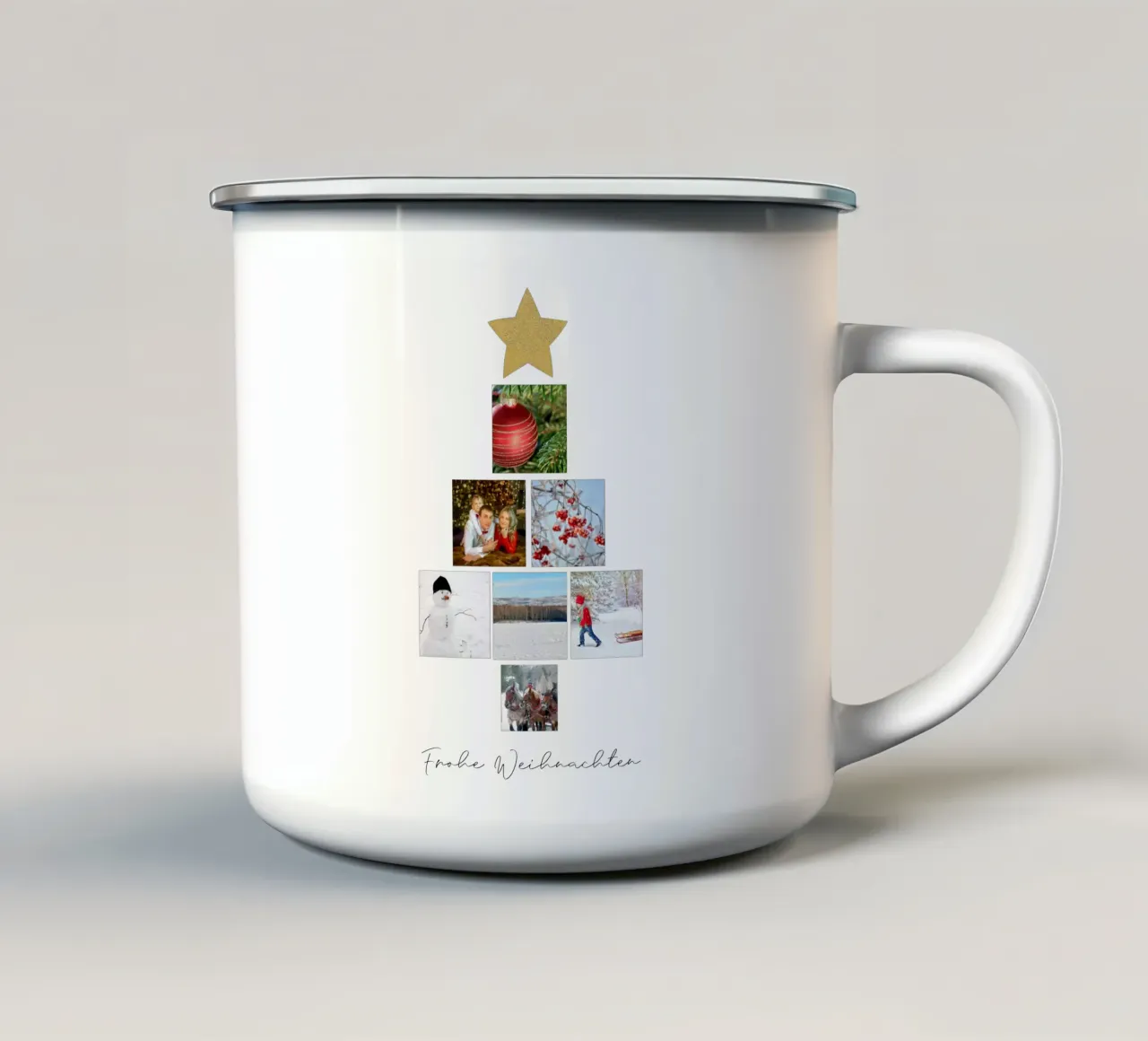 Weihnachtsbaum tazza in smalto da WORTSPIEL