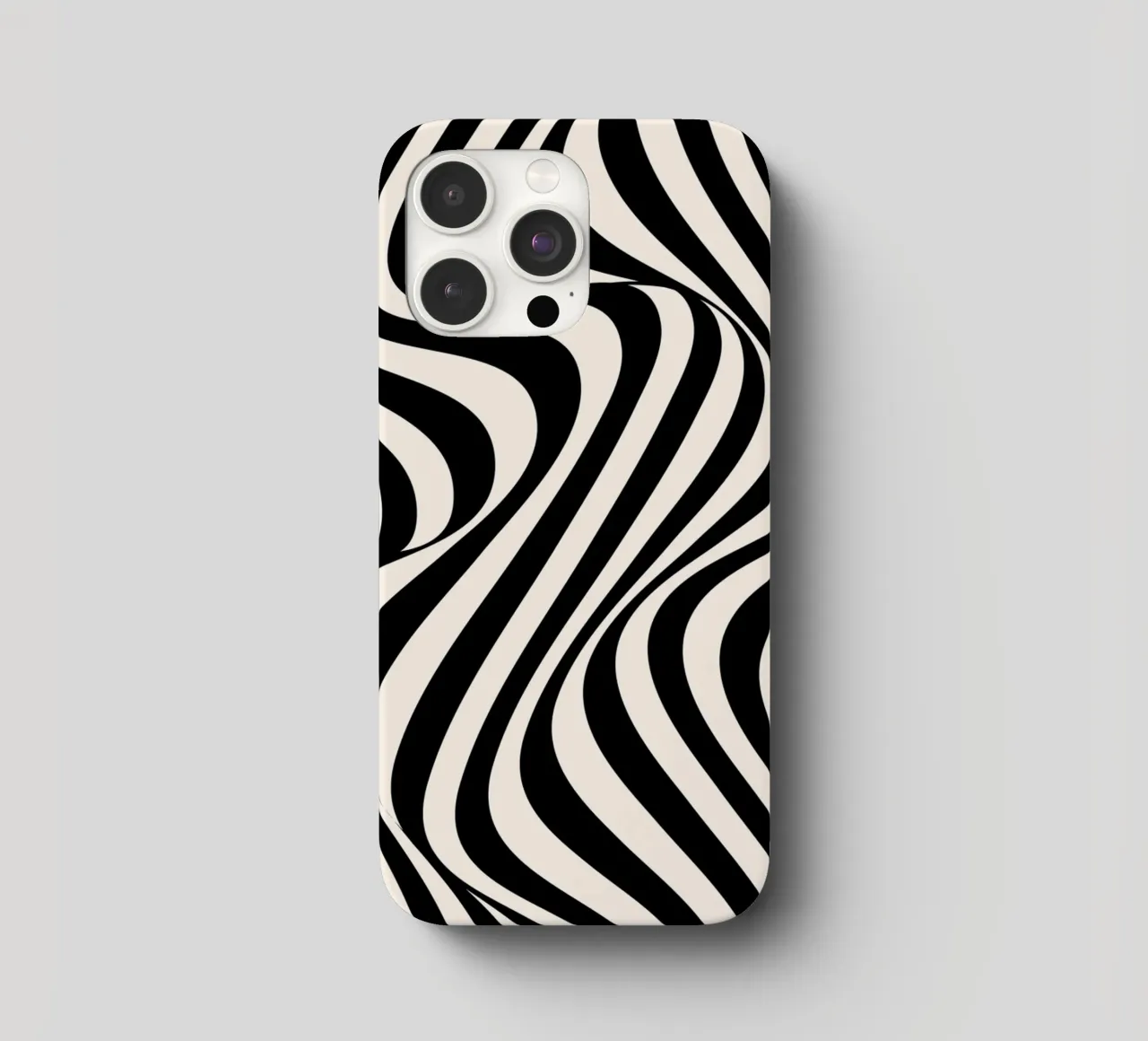 Bauhaus wave pattern art iphone case by Whole©