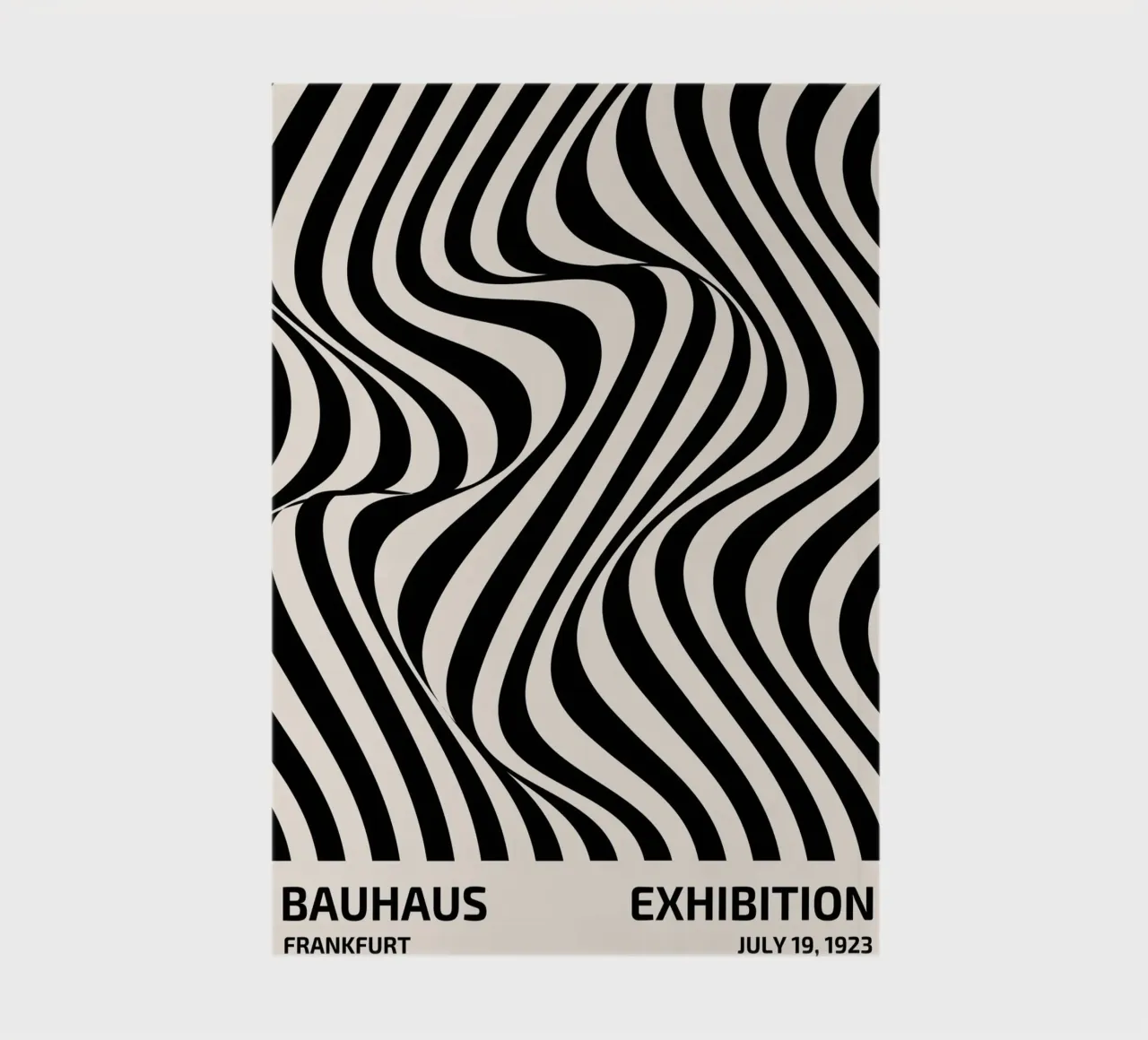 Bauhaus wave pattern art notebook by Whole©