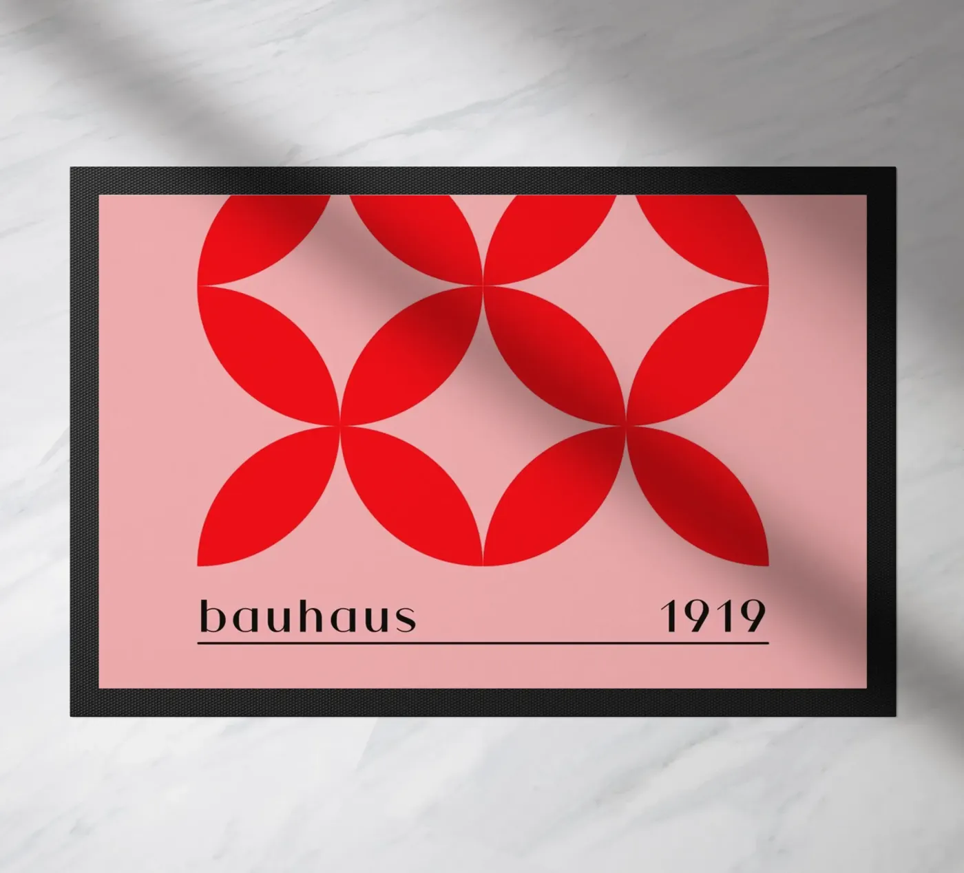 Bauhaus red pattern doormat by Whole©