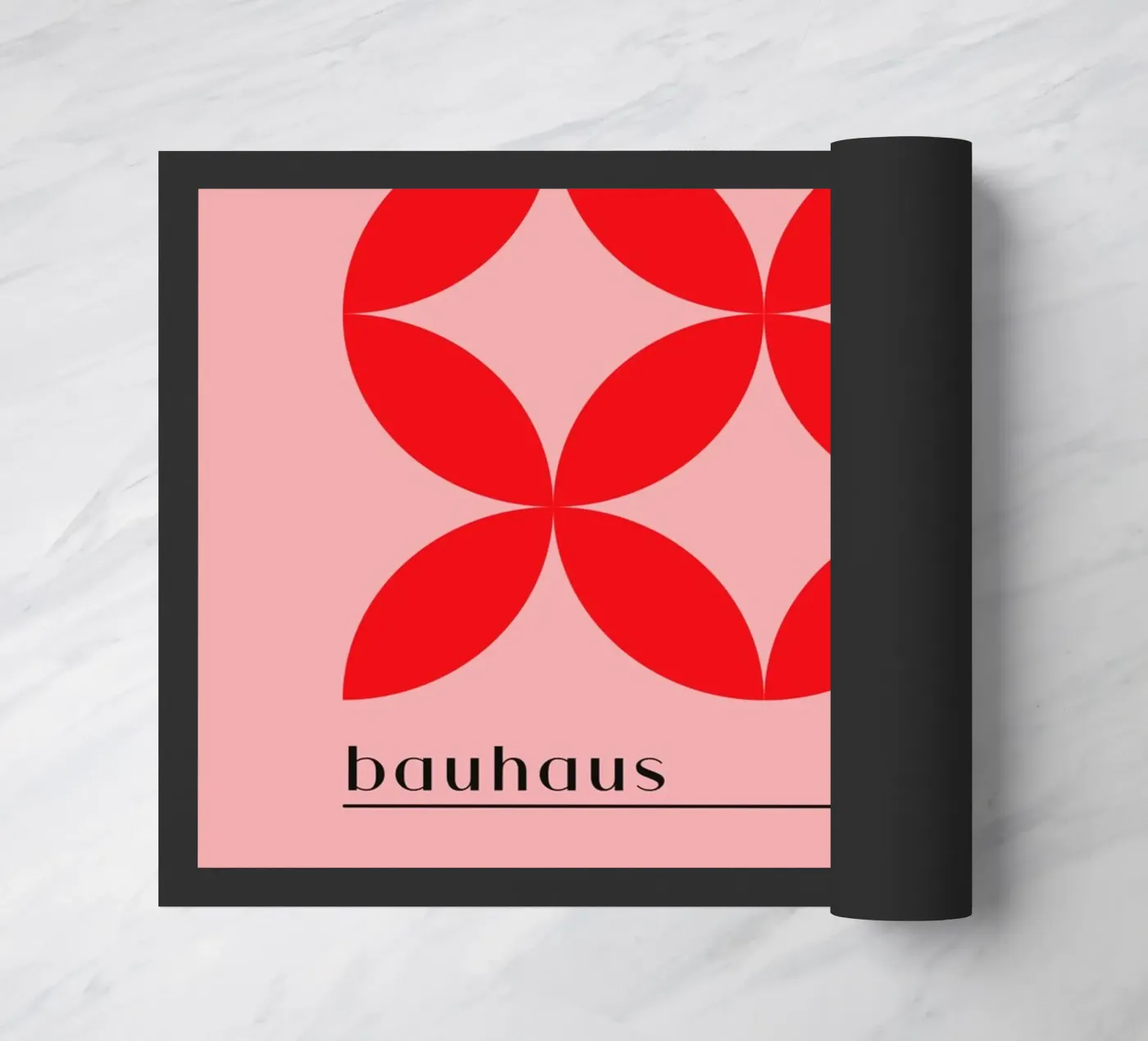 Bauhaus red pattern doormat by Whole©