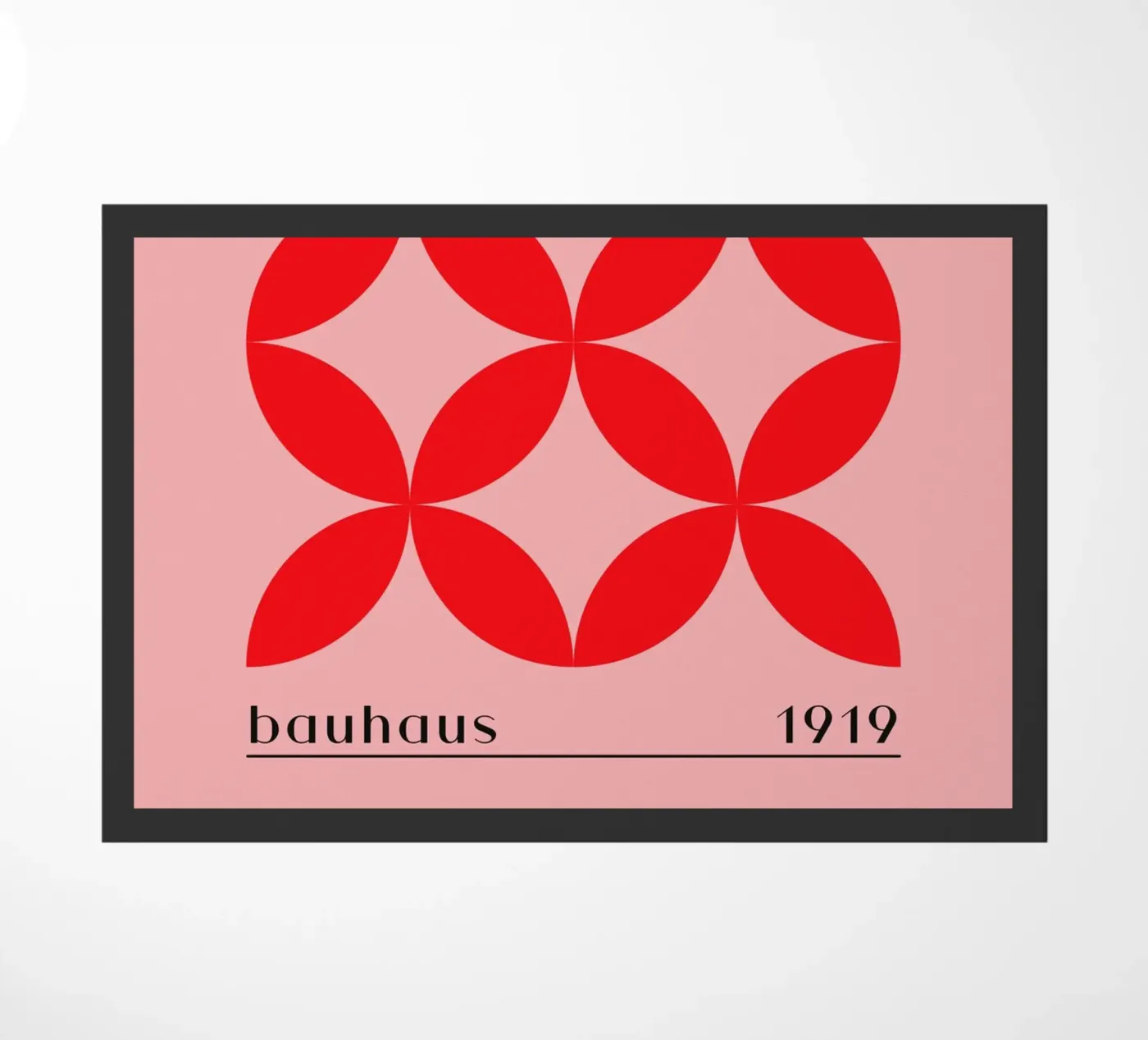 Bauhaus red pattern doormat by Whole©