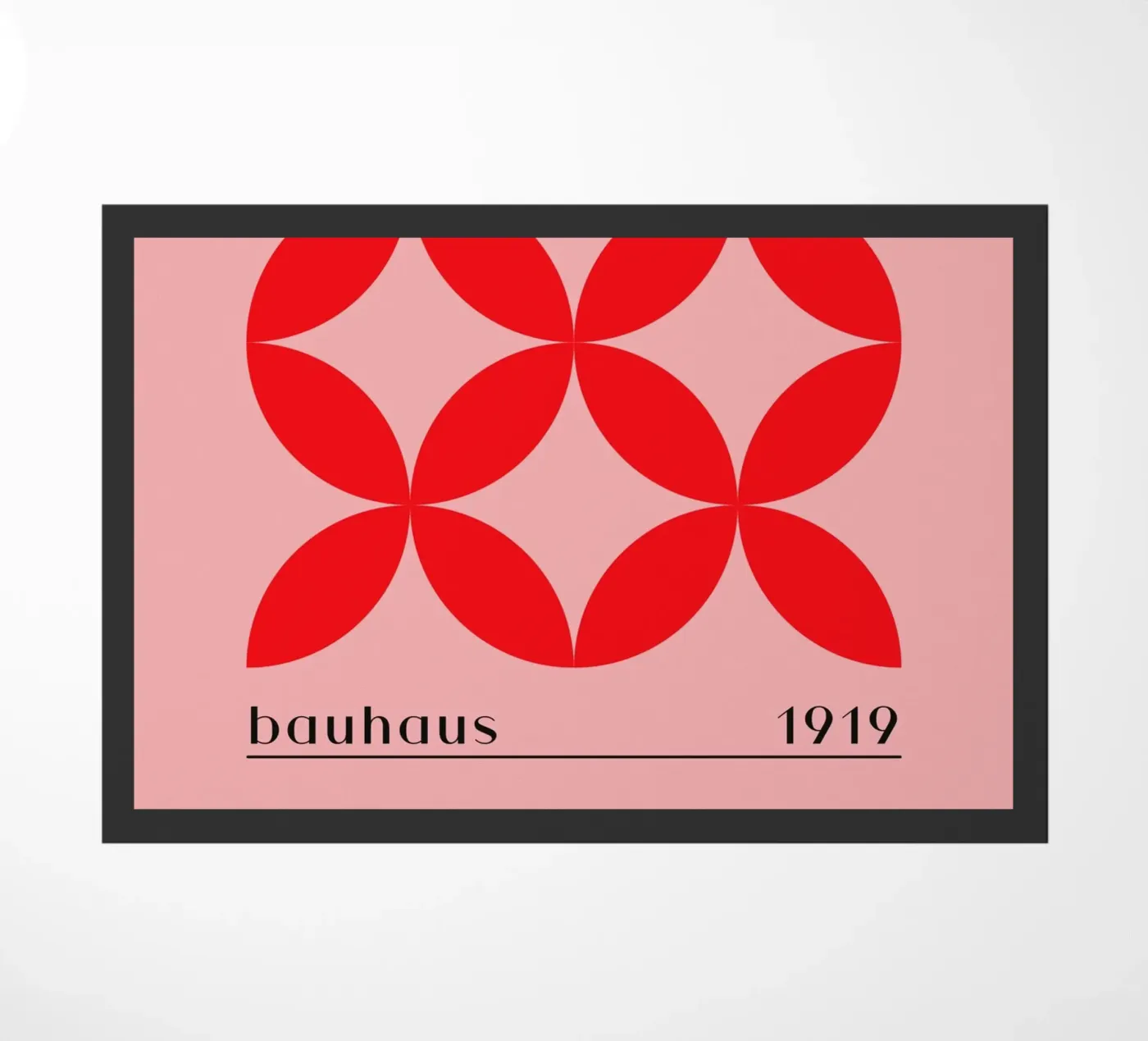 Bauhaus red pattern doormat by Whole©