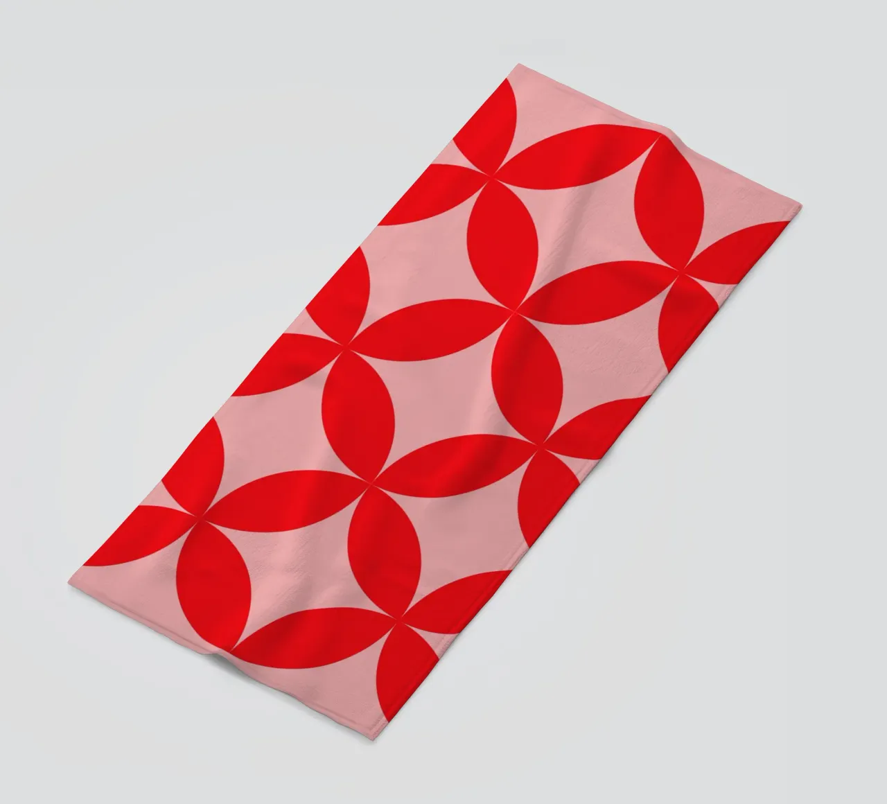 Motivo rosso Bauhaus telo mare da Whole©