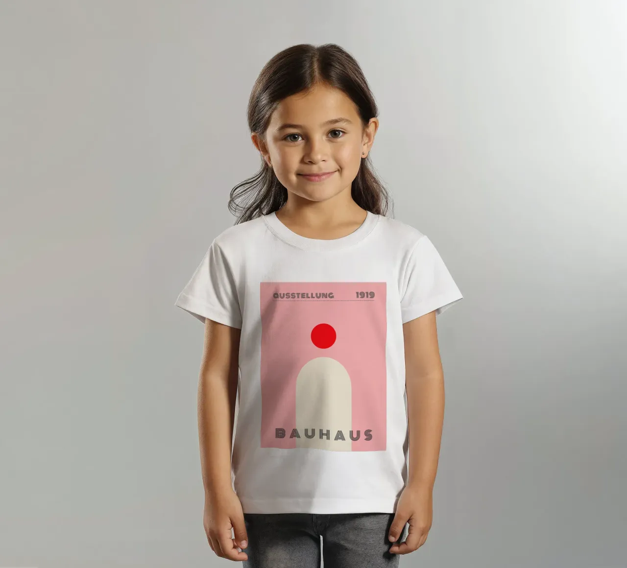 Bauhaus Minimal Red kids t-shirt by Whole©