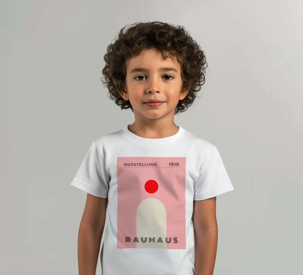 Bauhaus Minimal Red kids t-shirt by Whole©