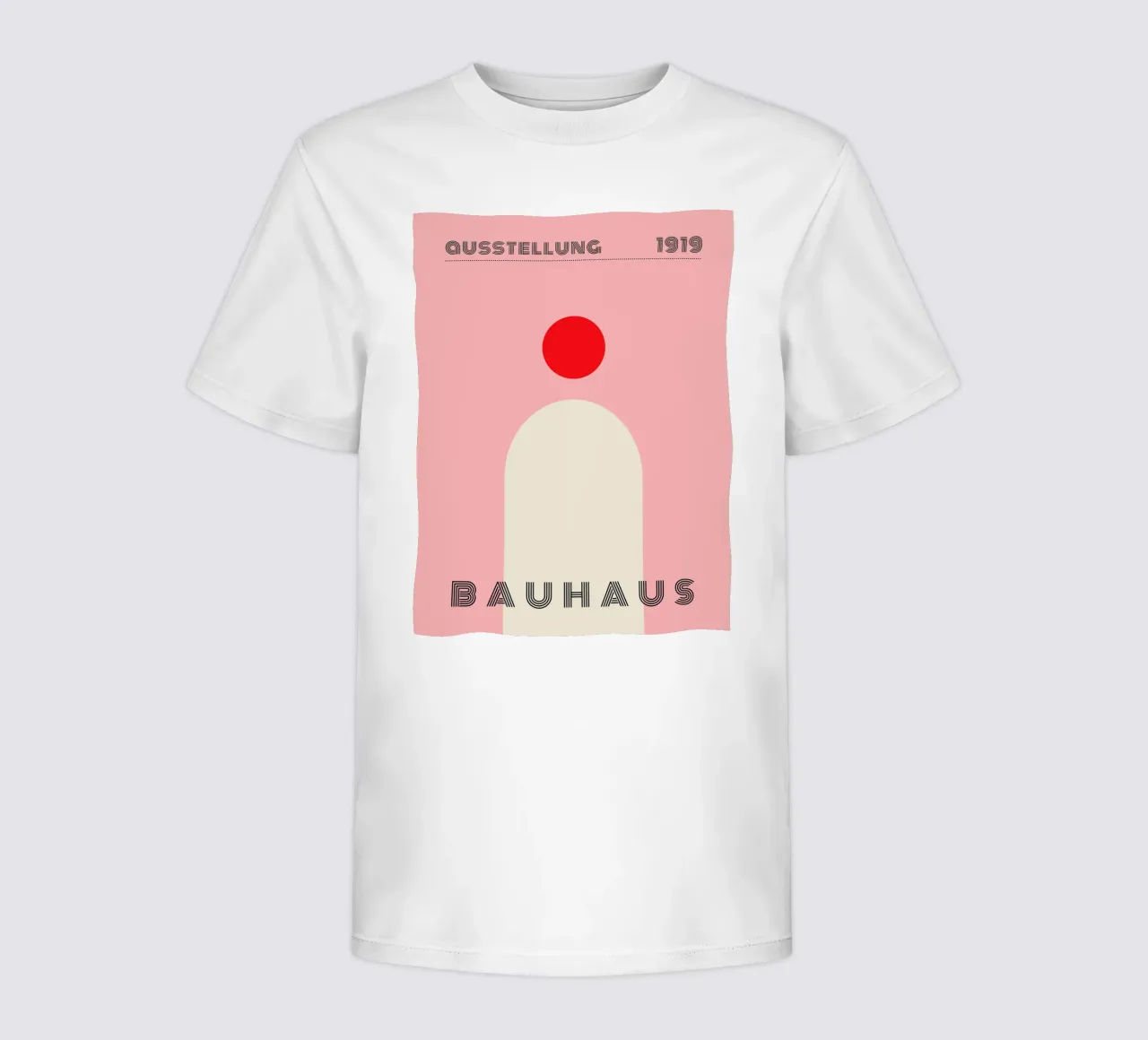 Bauhaus Minimal Red kids t-shirt by Whole©
