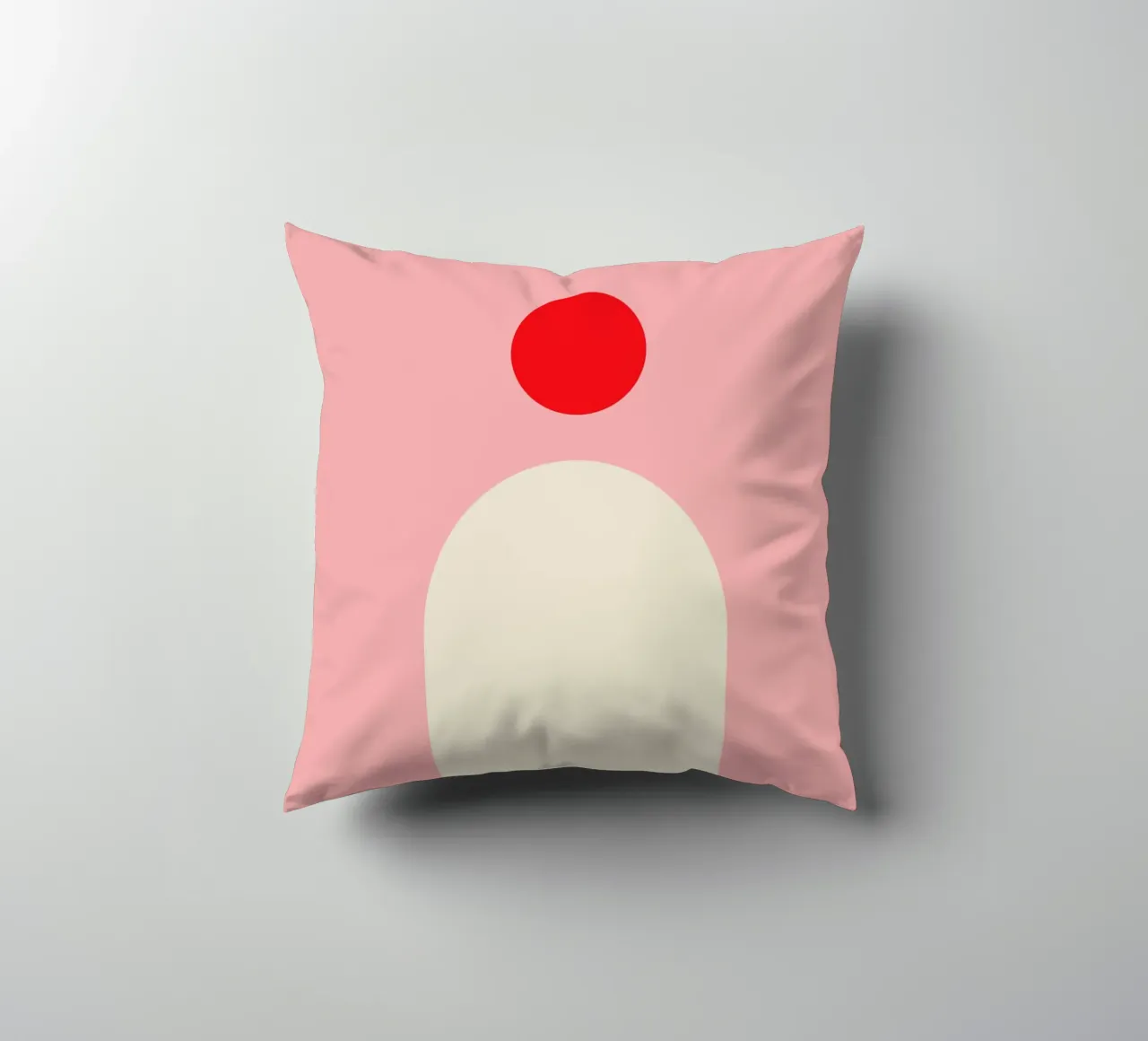 Bauhaus Minimal Rosso cuscino da Whole©