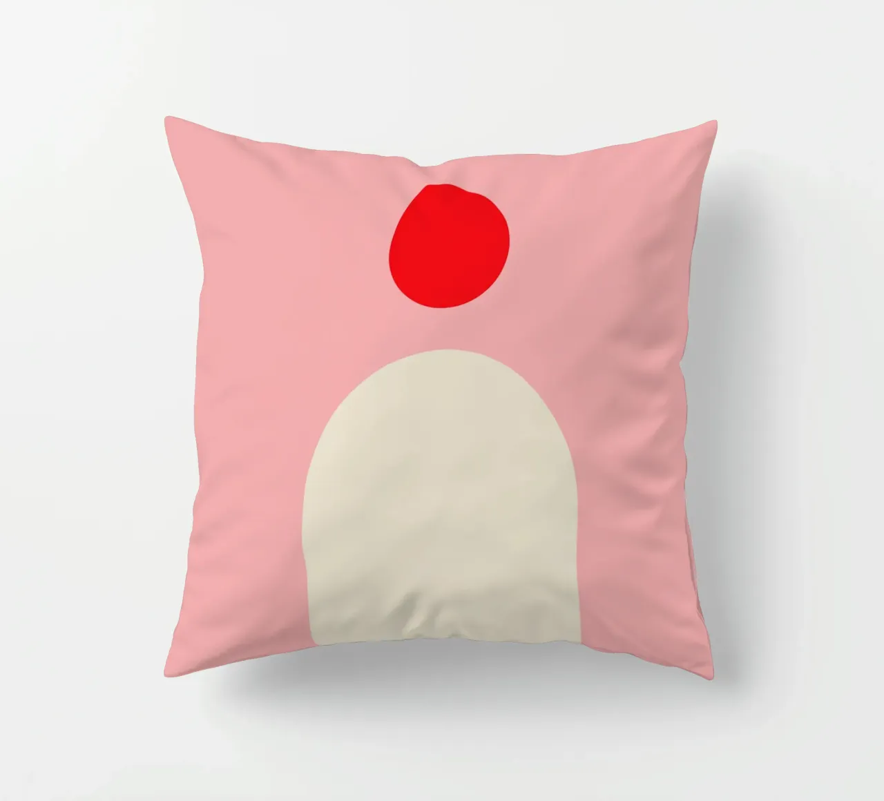 Bauhaus Minimal Rosso cuscino da Whole©