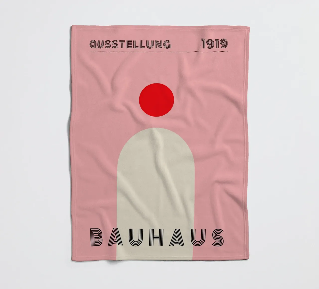 Bauhaus Minimal Rosso coperta in pile da Whole©