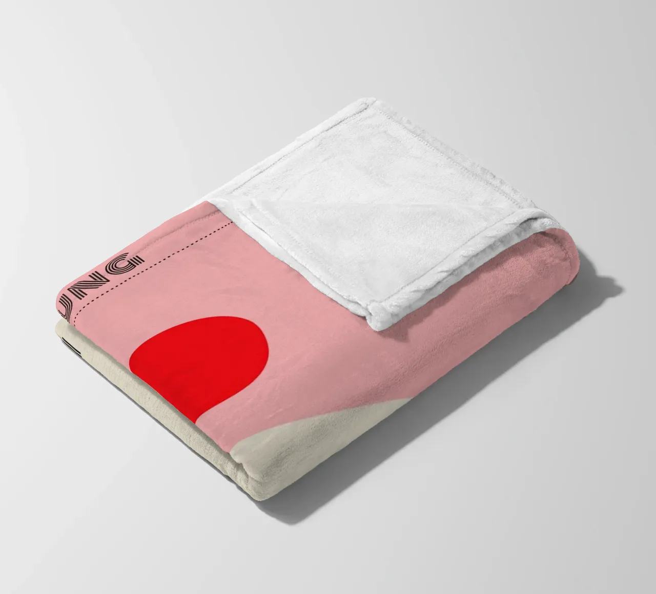 Bauhaus Minimal Rosso coperta in pile da Whole©