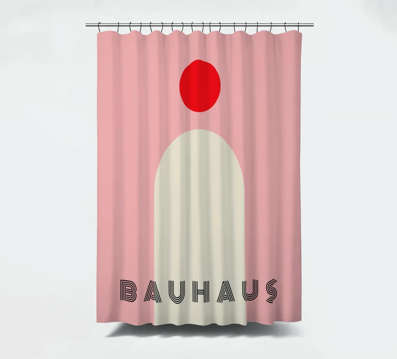 Bauhaus Minimal Rosso tenda da doccia da Whole©