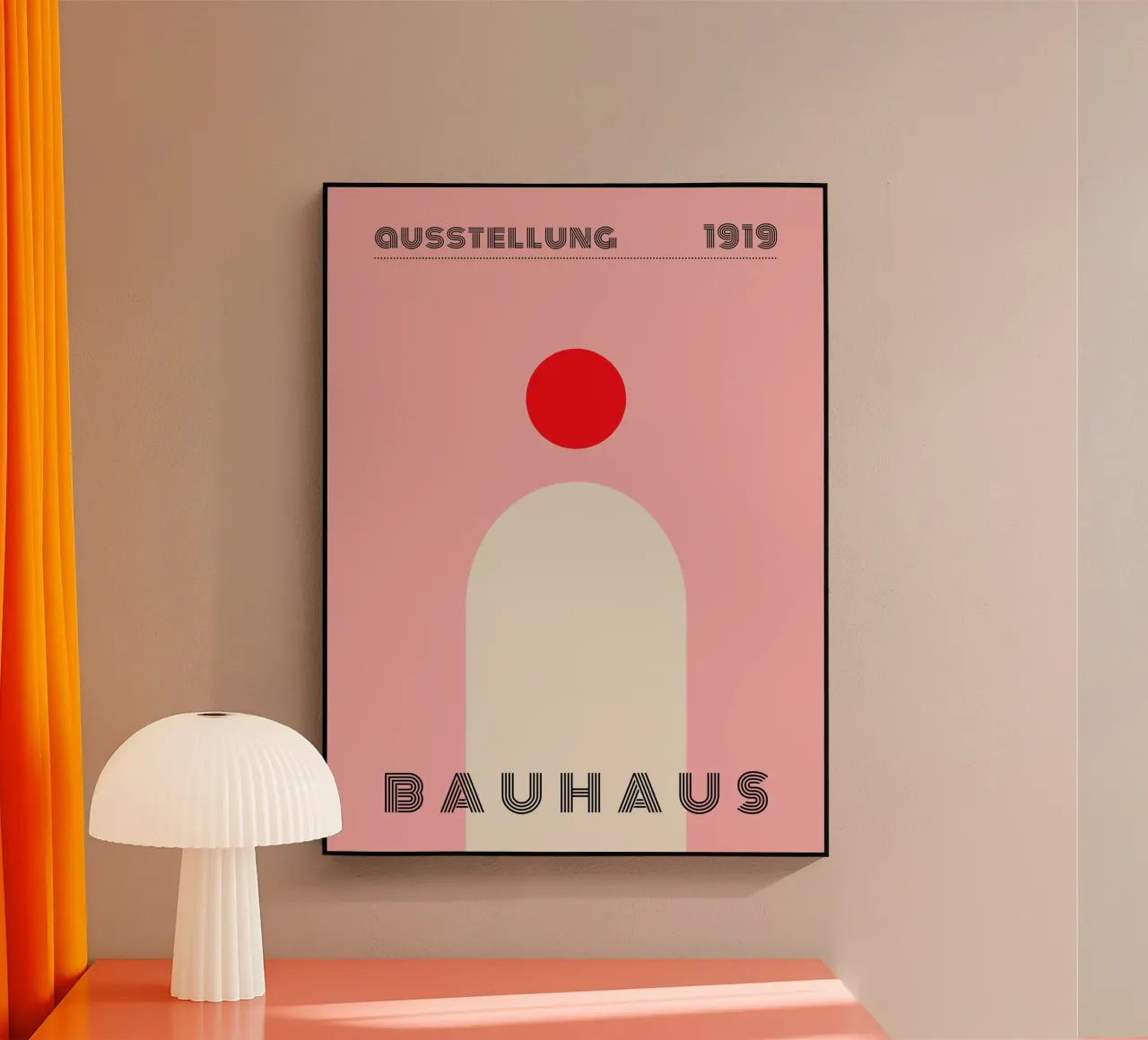 Bauhaus Minimal Rosso plexiglass da Whole©