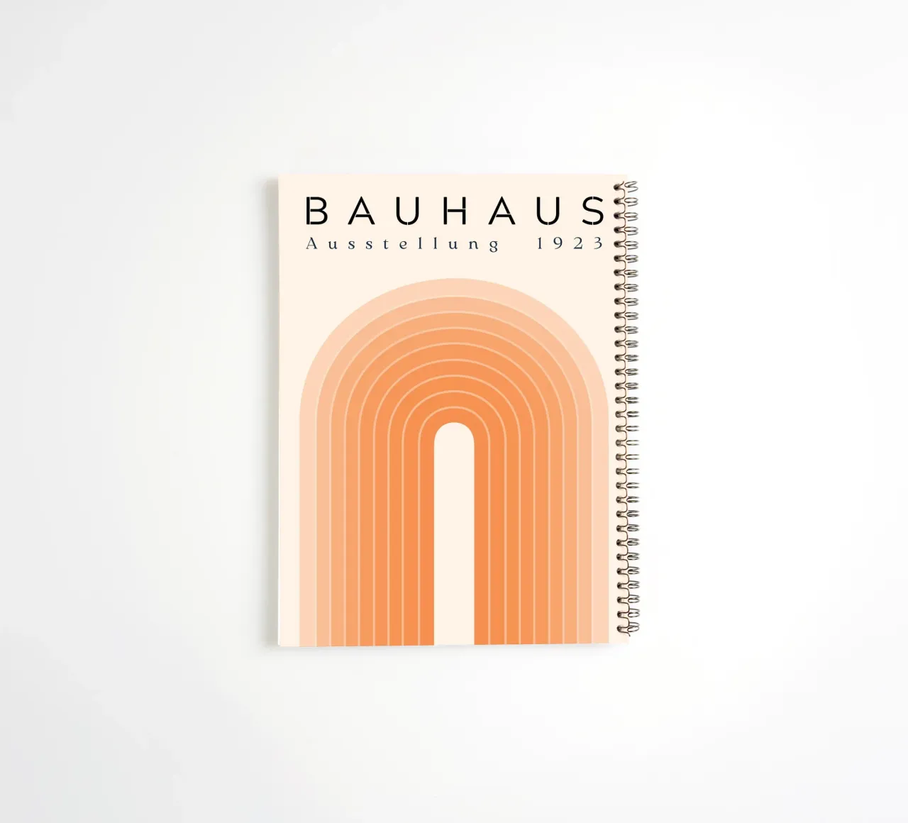 Bauhaus retro arches spiral notebook by Whole©