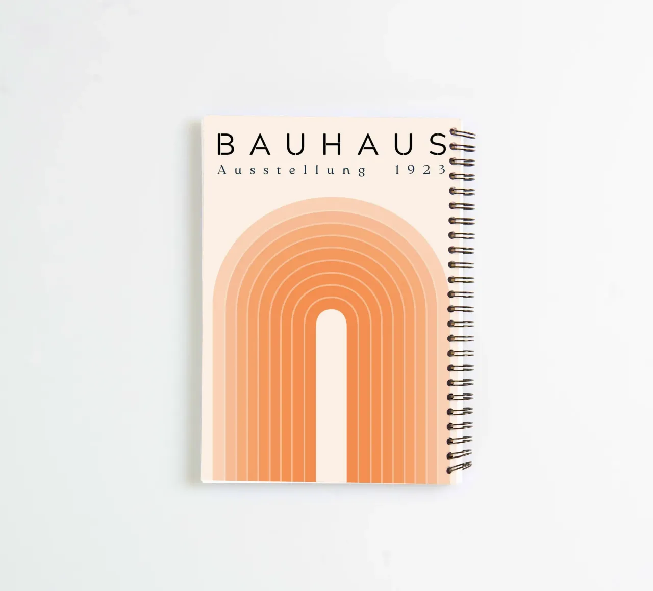 Bauhaus retro arches spiral notebook by Whole©