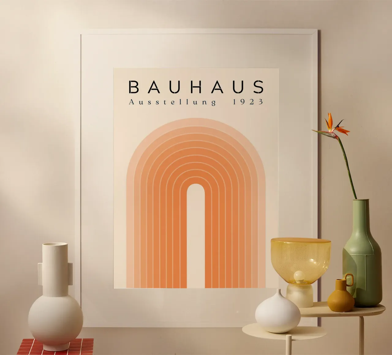 Bauhaus retro arches poster by Whole©