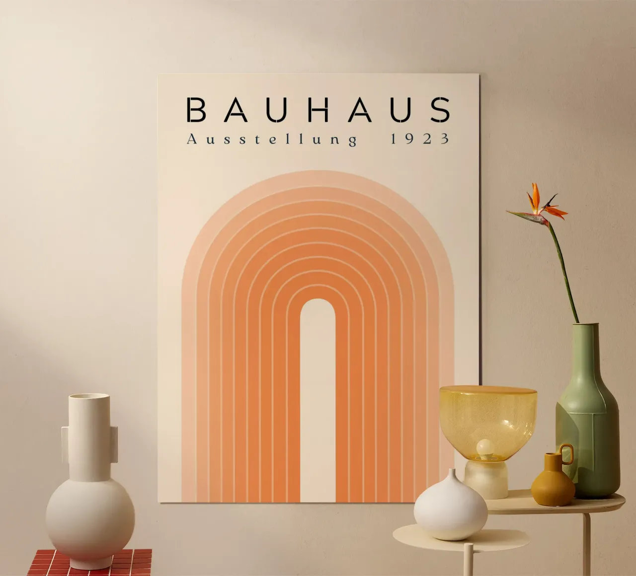 Bauhaus retro arches poster by Whole©