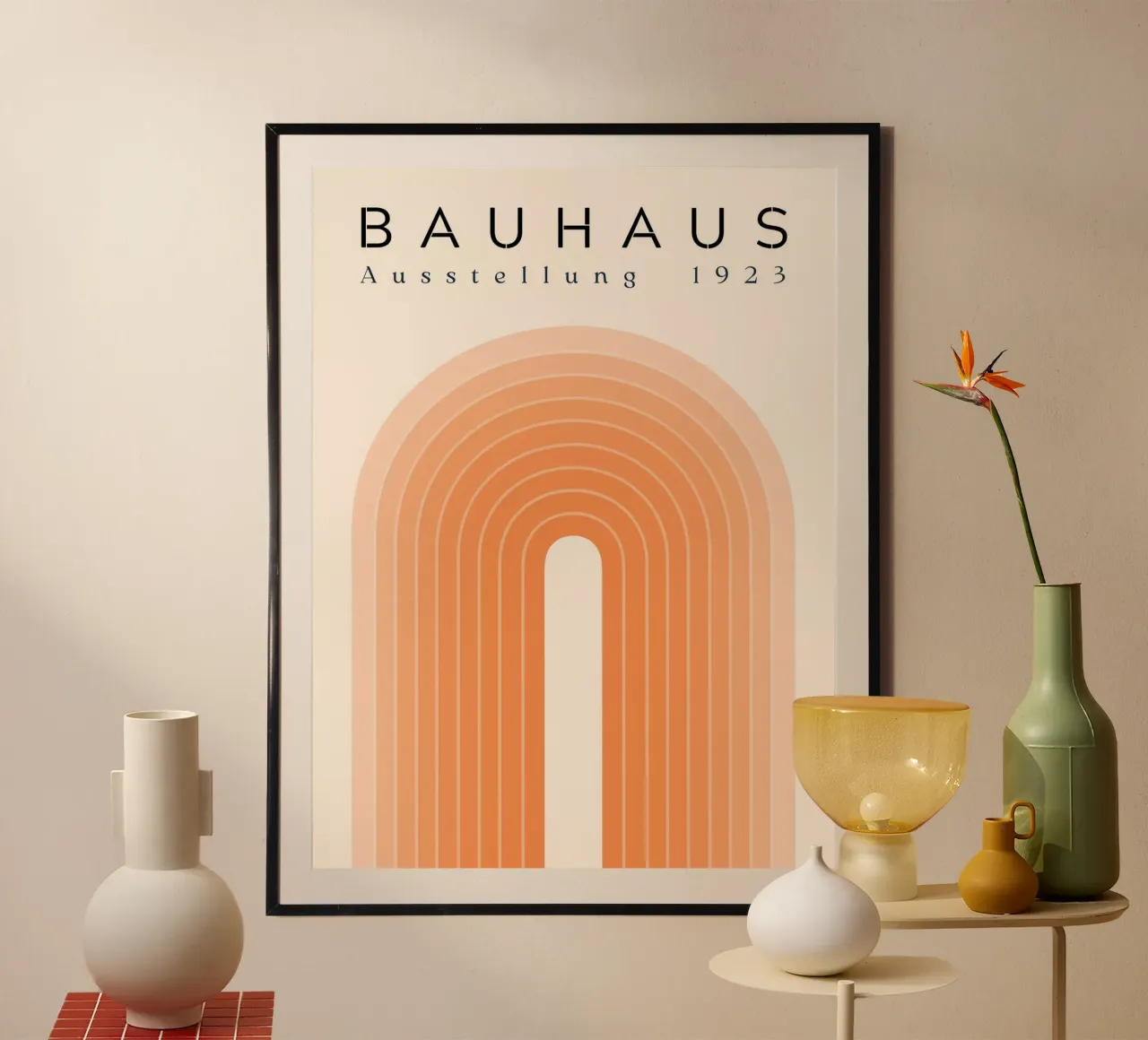 Bauhaus retro arches poster by Whole©