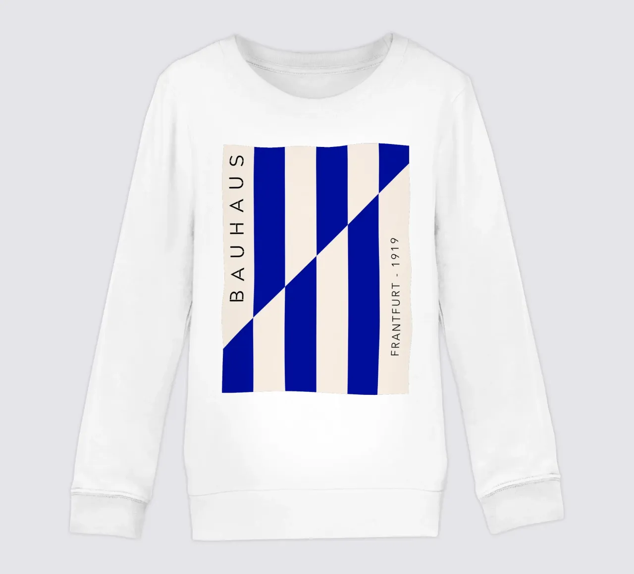 Bauhaus a strisce blu felpa bambino da Whole©