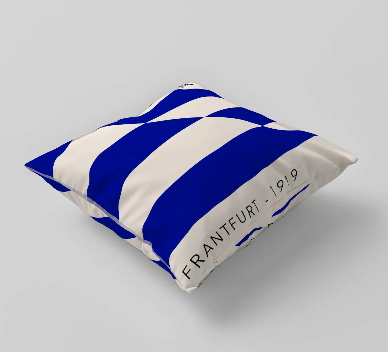 Bauhaus a strisce blu cuscino da Whole©