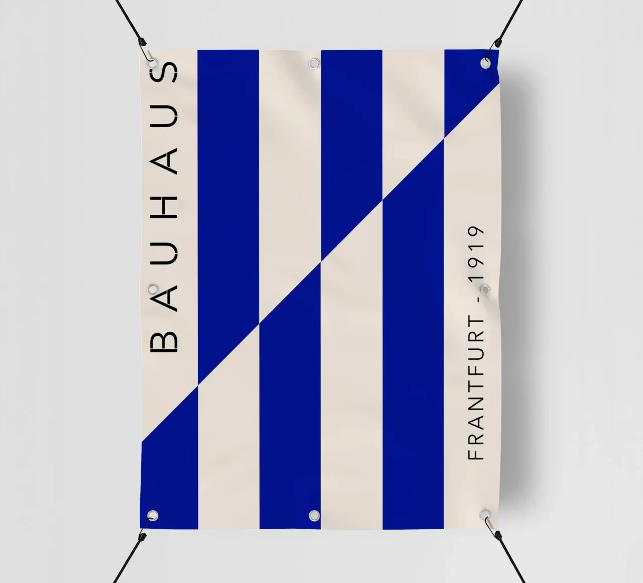 Bauhaus a strisce blu telo in pvc da Whole©