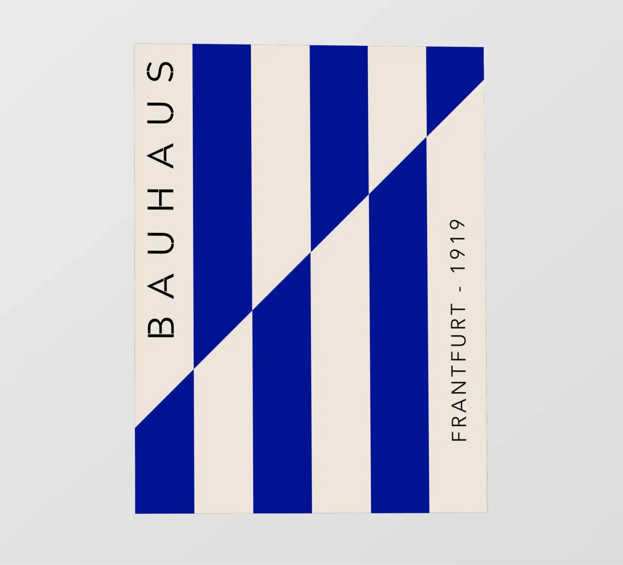 Bauhaus a strisce blu telo in pvc da Whole©