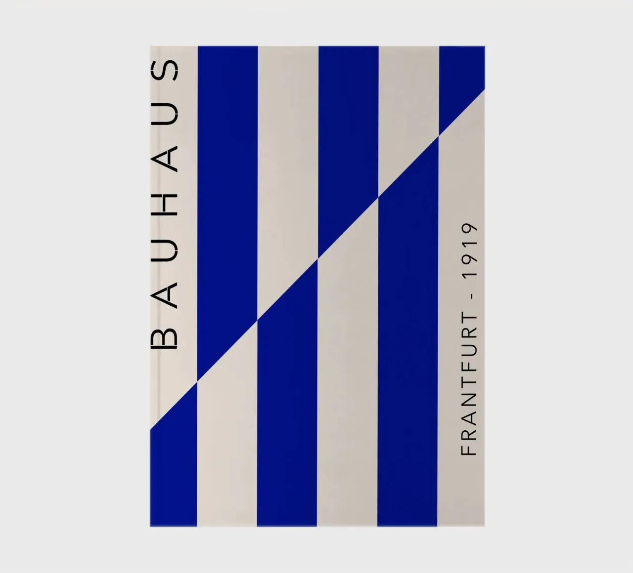 Bauhaus Blaue Streifen Notizbuch von Whole©