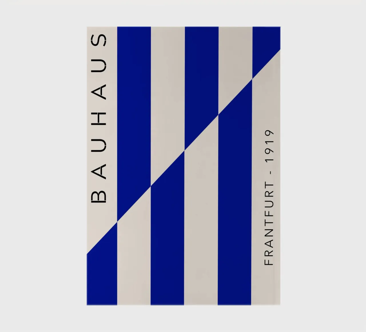 Bauhaus Blaue Streifen Notizbuch von Whole©