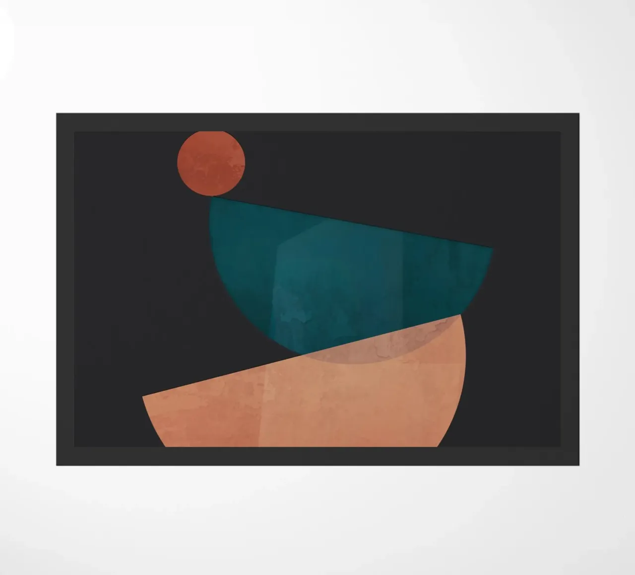 Moderne abstracte kunst 14 deurmat van ThingDesign
