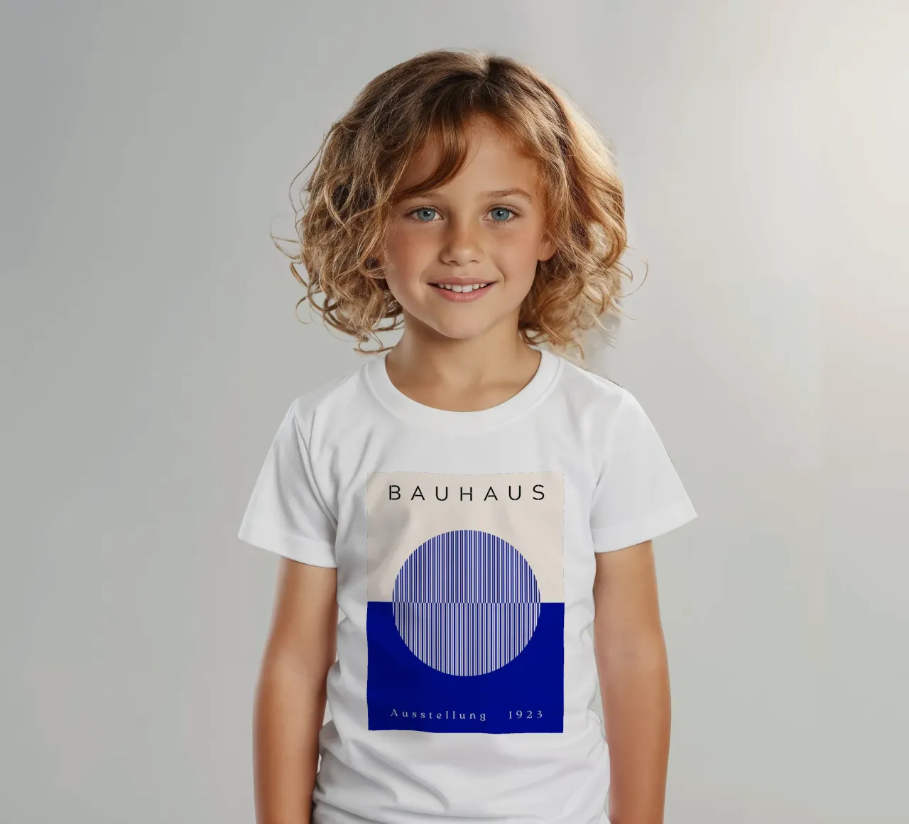 Bauhaus circles blue kids t-shirt by Whole©