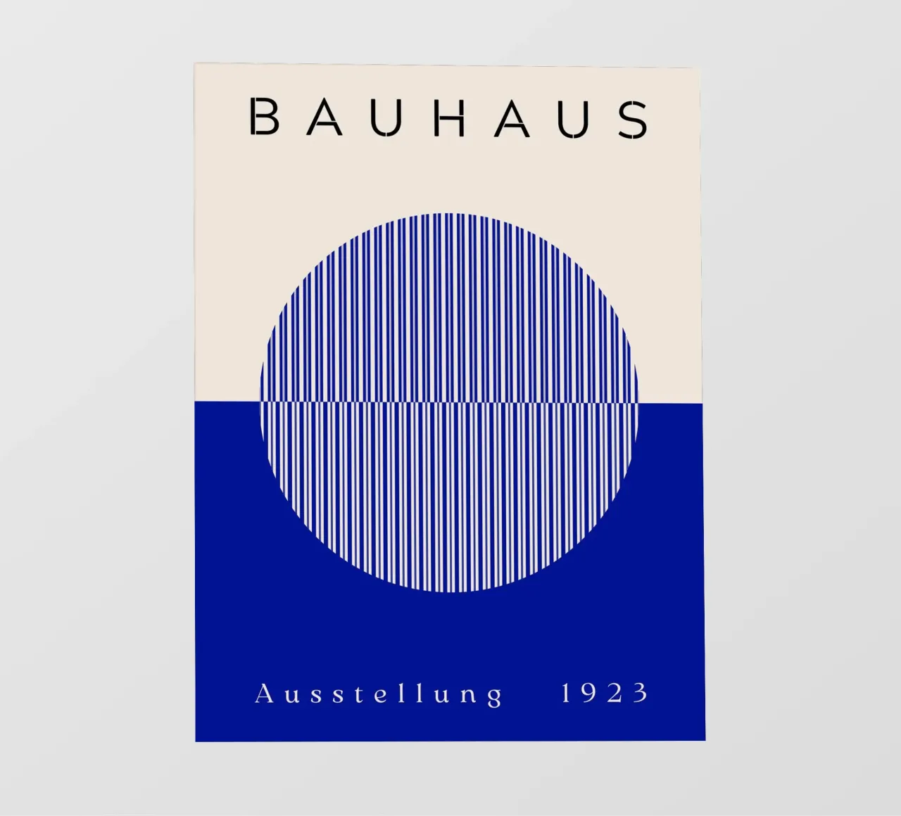 Bauhaus circles blue photo wallpaper by Whole©