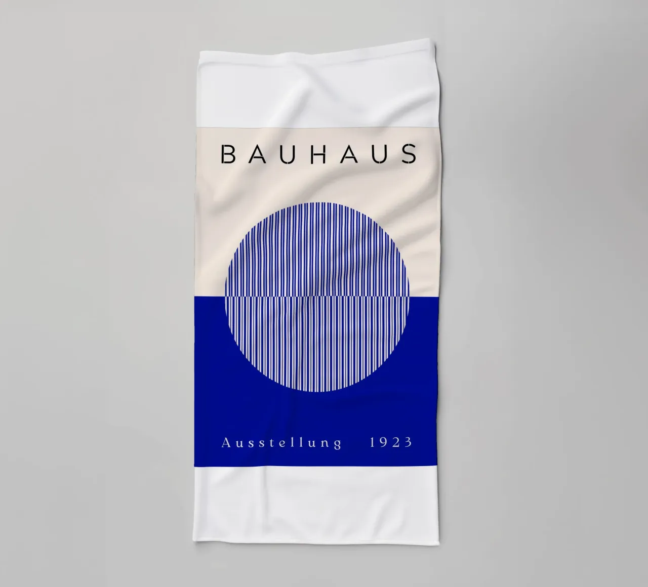 Cerchi Bauhaus blu asciugamano da bagno da Whole©