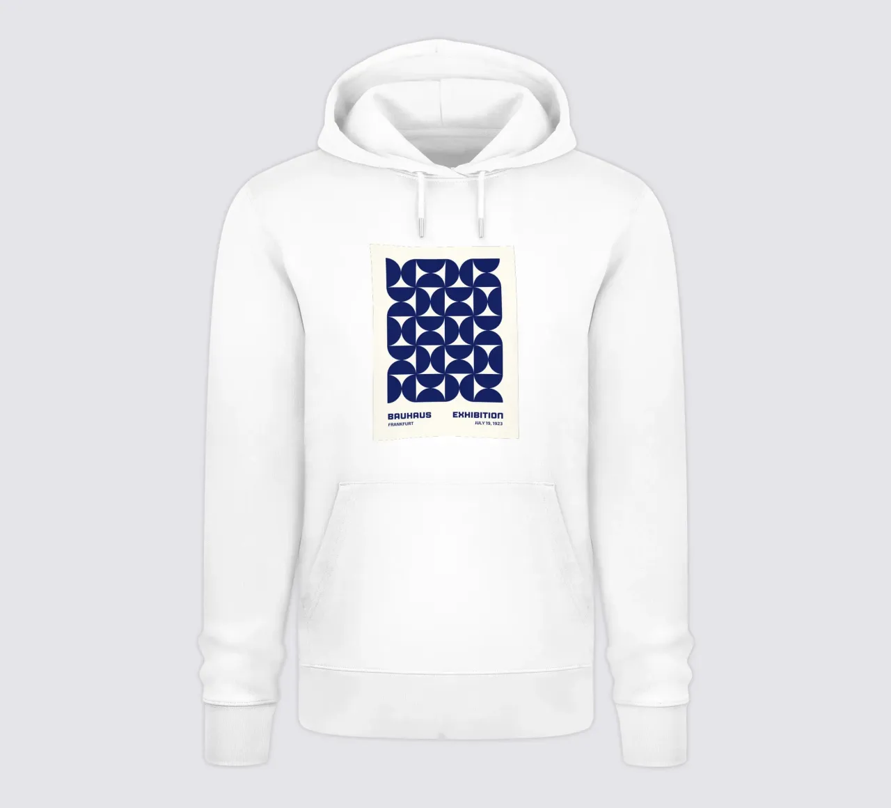 Bauhaus Geometria Blu felpa con cappuccio da Whole©