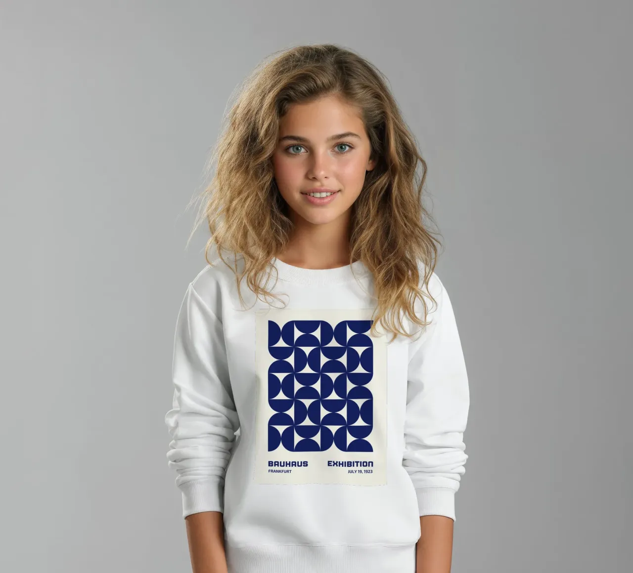 Bauhaus Geometria Blu felpa bambino da Whole©