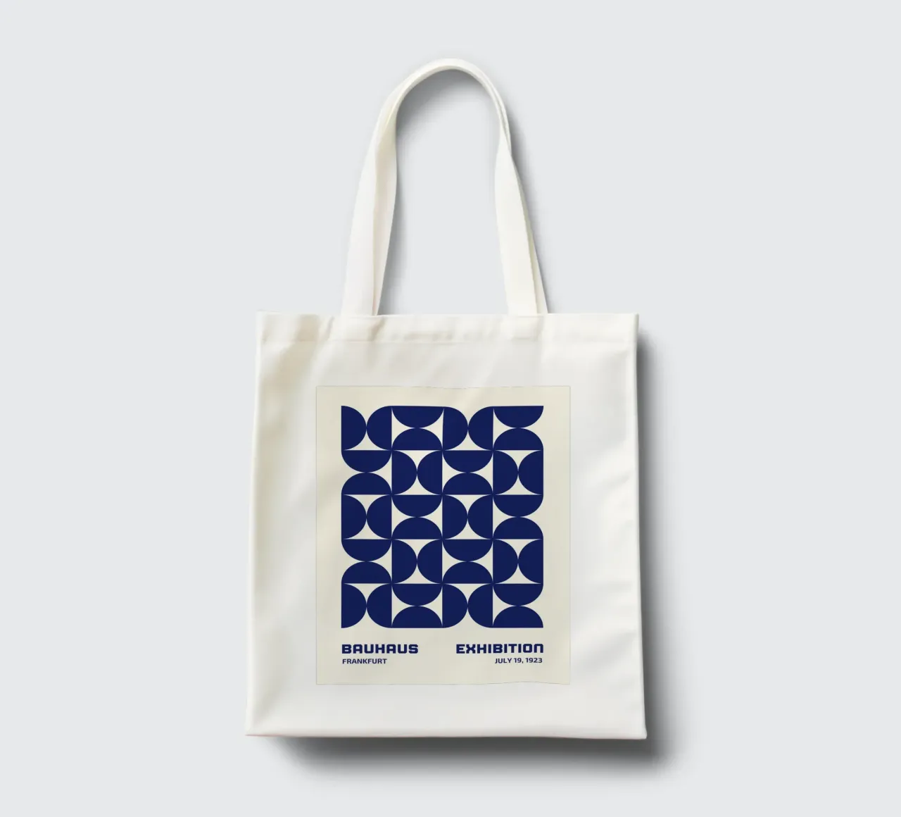 Bauhaus Geometria Blu borsa in juta da Whole©