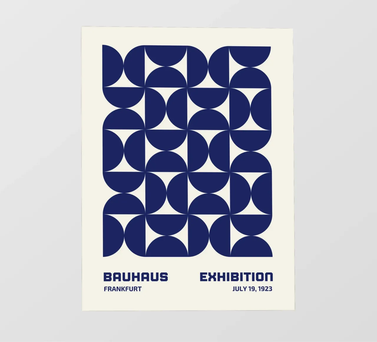 Bauhaus Geometria Blu telo in pvc da Whole©