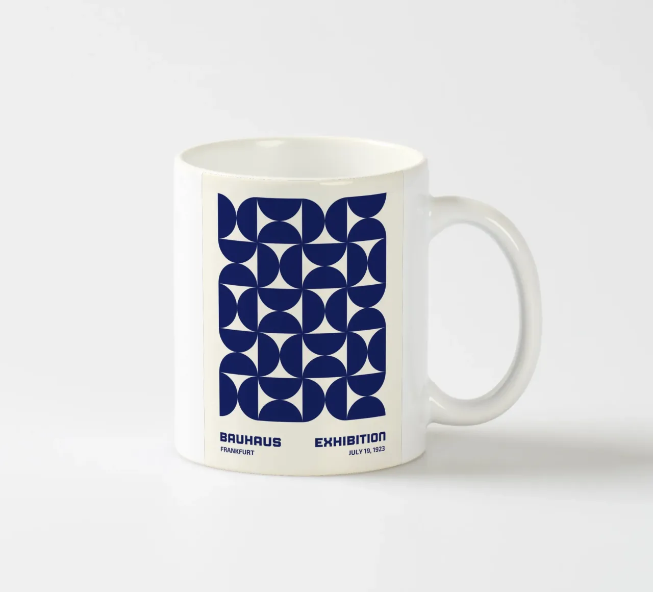 Bauhaus Geometria Blu tazza in ceramica da Whole©
