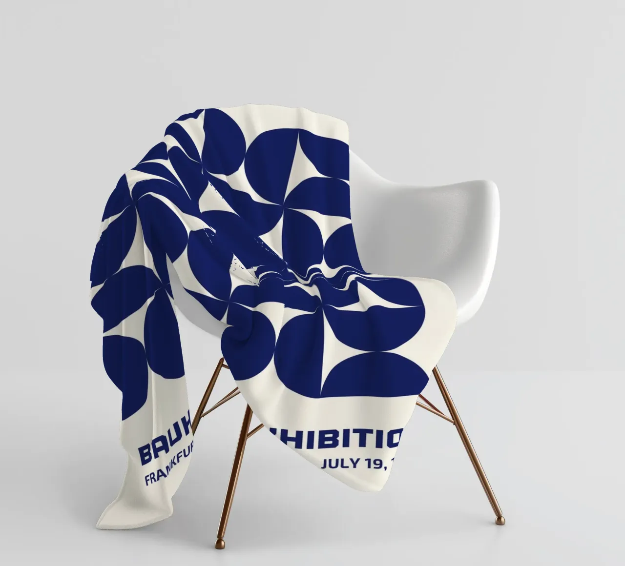 Bauhaus Geometria Blu coperta in pile da Whole©