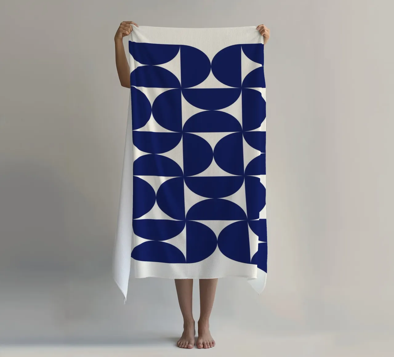 Bauhaus Geometria Blu telo mare da Whole©