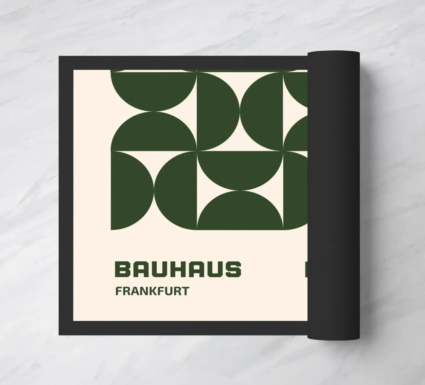 Bauhaus pattern green doormat by Whole©