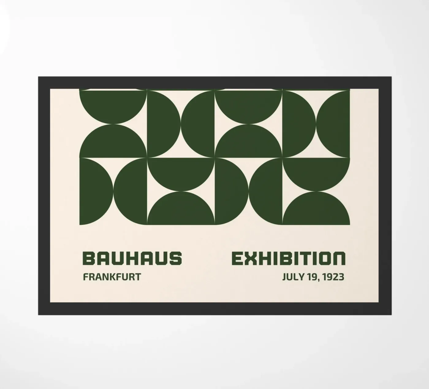 Bauhaus pattern green doormat by Whole©