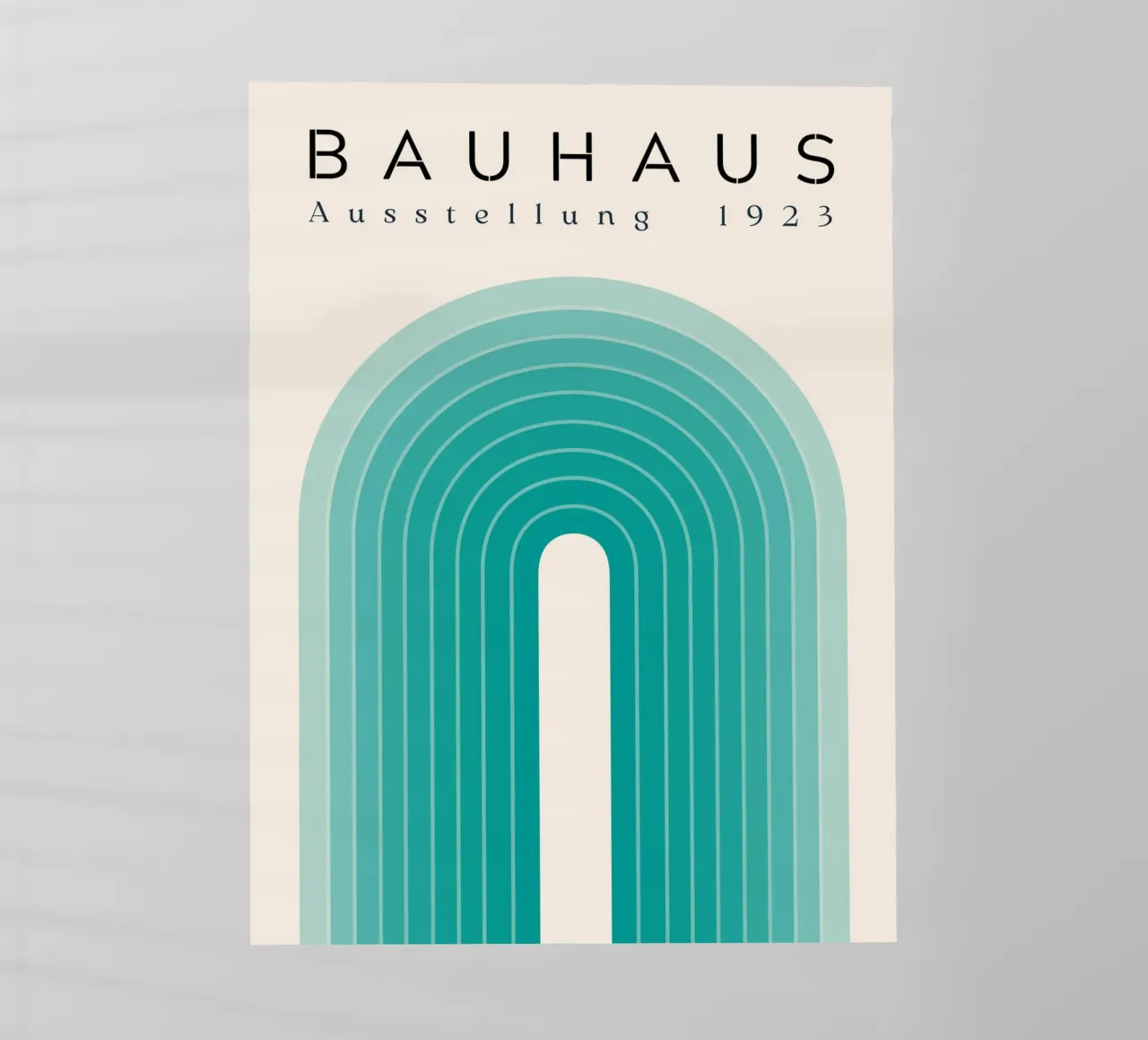 Arco Bauhaus turchese pellicola backlit da Whole©