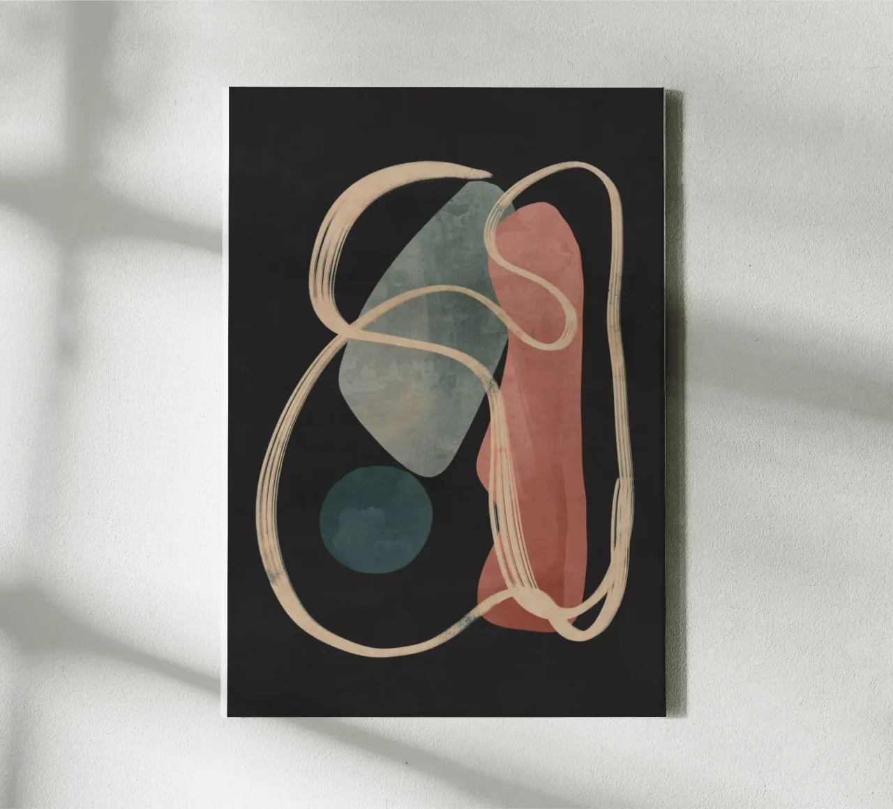 Modern Abstract Art 15 canvas with Floater frame by ThingDesign