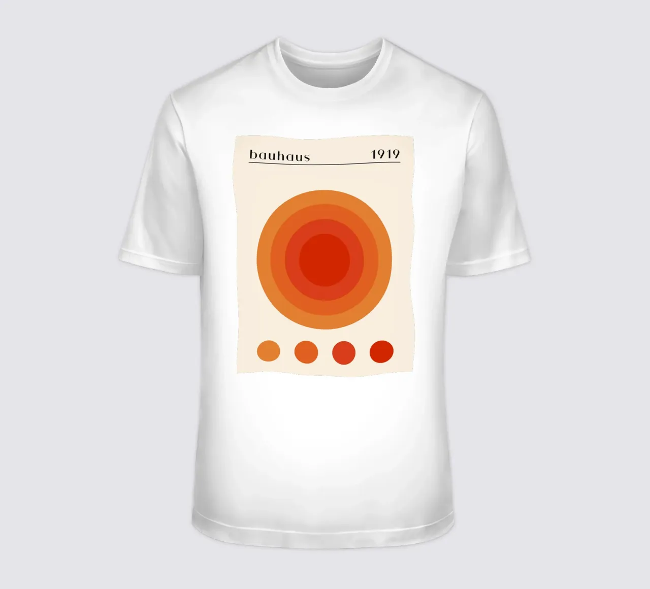 Cerchio Bauhaus design arancione t-shirt da Whole©