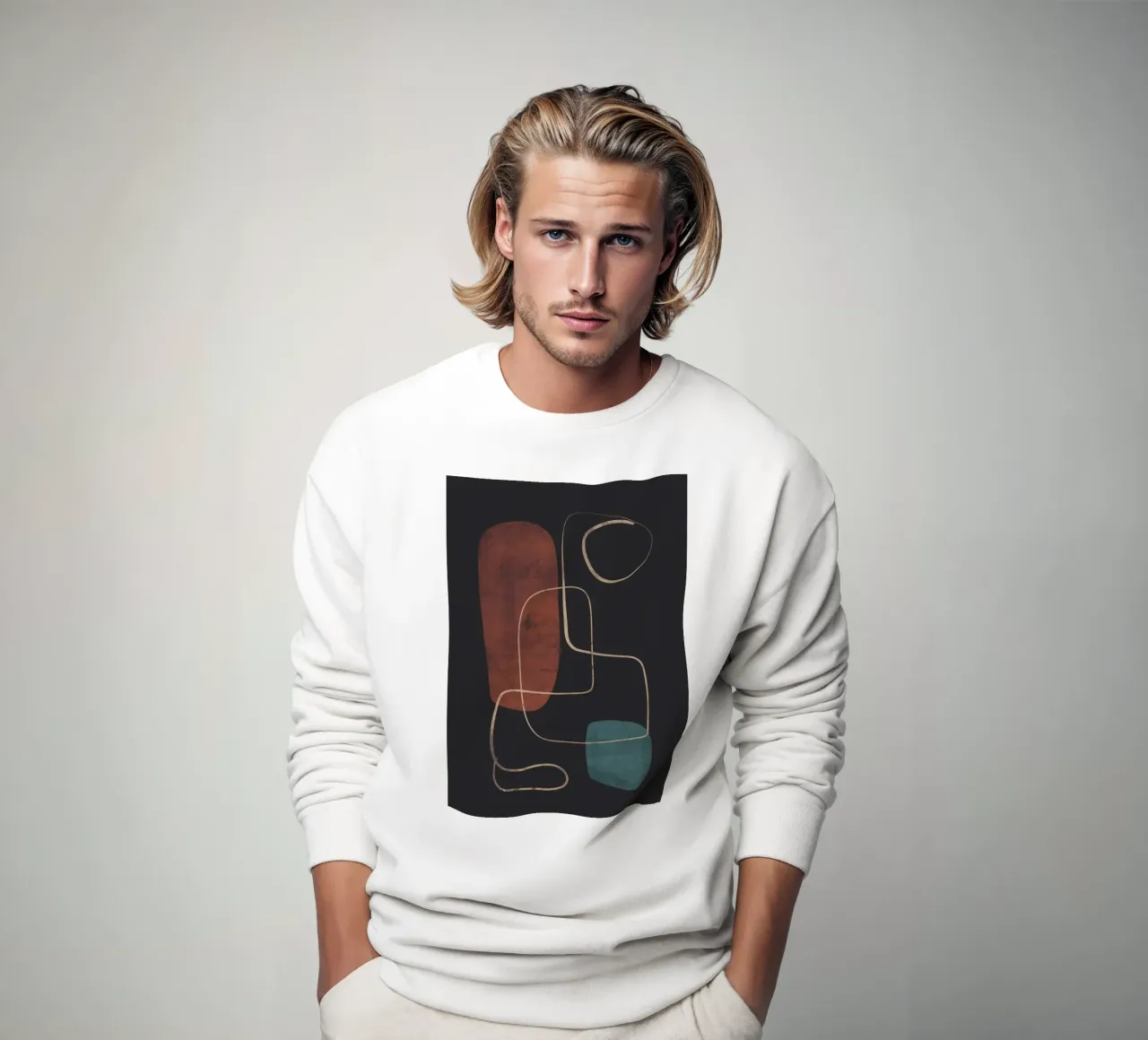 Modern Abstract Art 16 Sweatshirt von ThingDesign