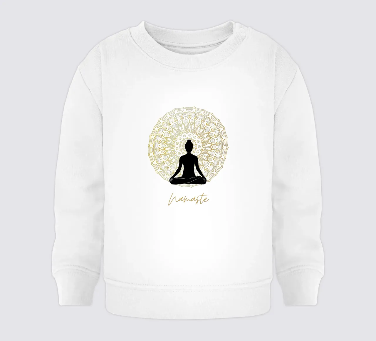 Namaste con la sagoma di una persona felpa neonato da ArtDesign by KBK
